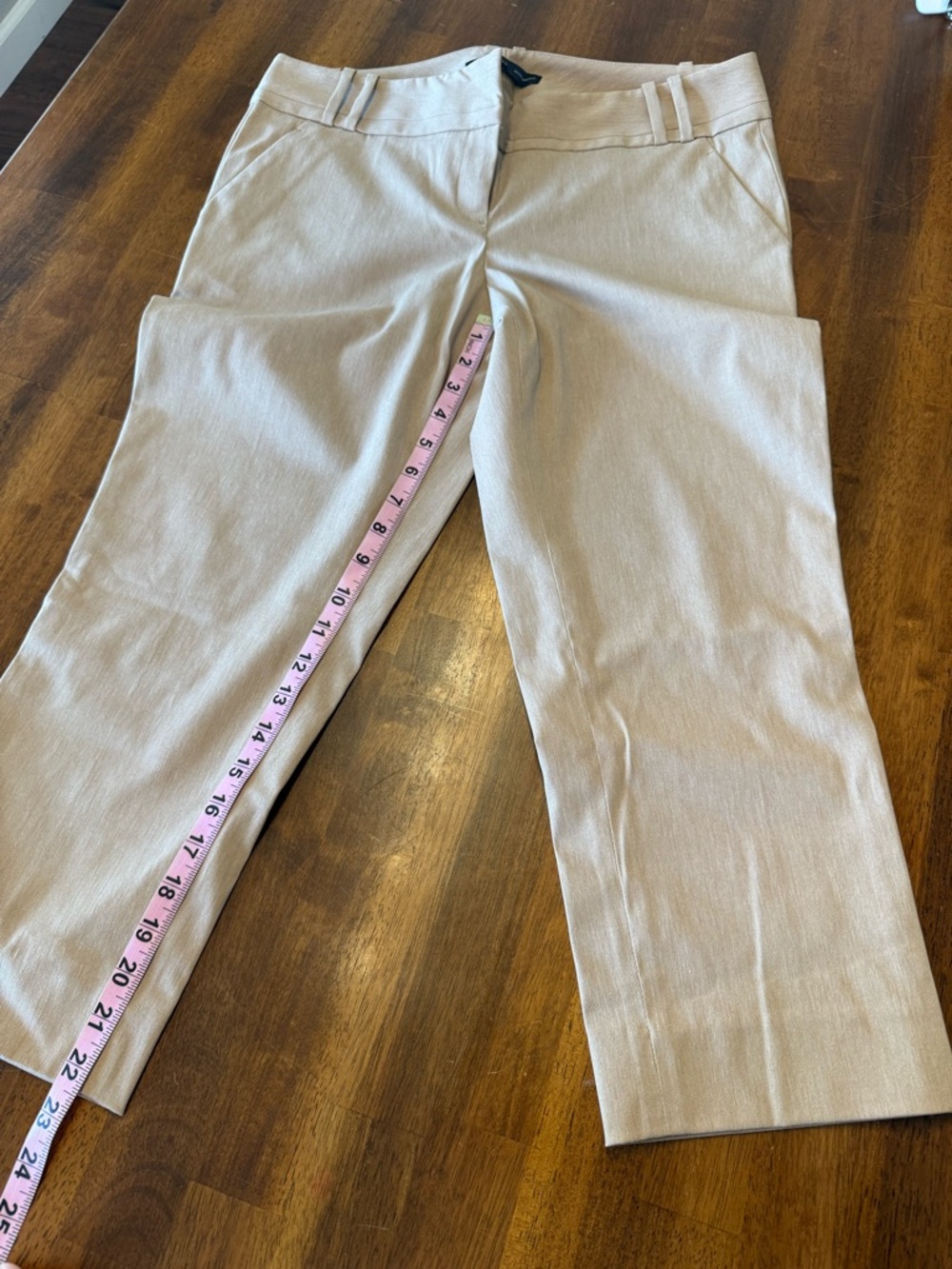 The Limited Beige Straight-Leg Dress capri women’s size 10